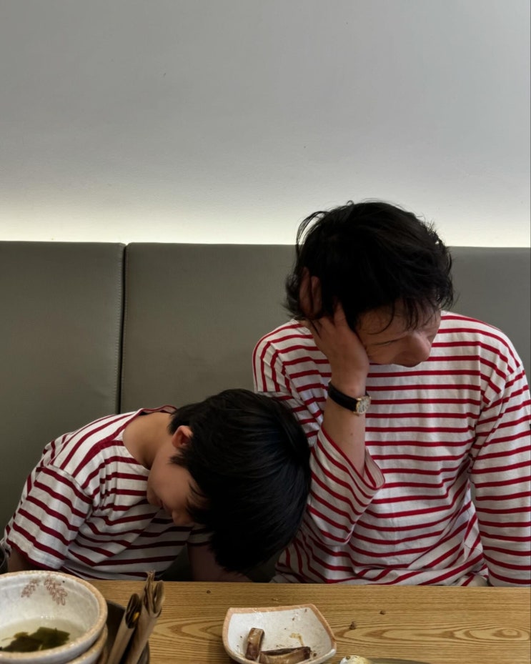  봉태규 인스타그램 패션 캐주얼룩 코디, 세인트제임스 스트라이프 티셔츠 추천!