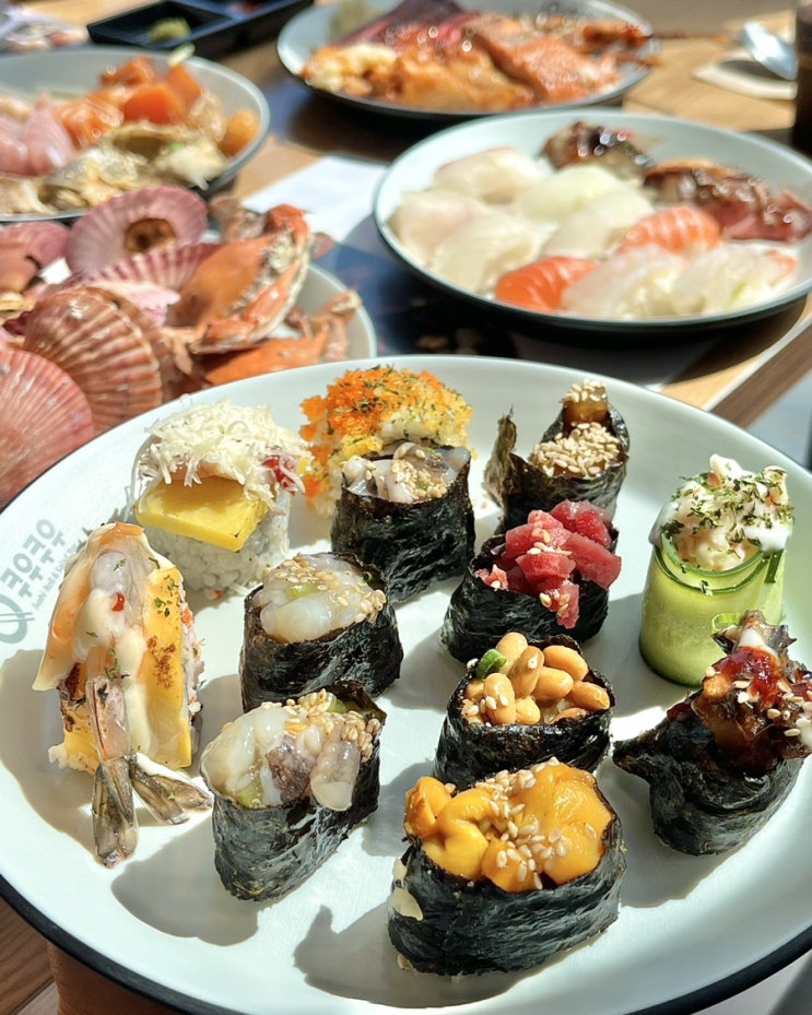 부산 경성대맛집 무한리필 초밥 뷔페 쿠우쿠우 골드 가격 주차 주말 후기