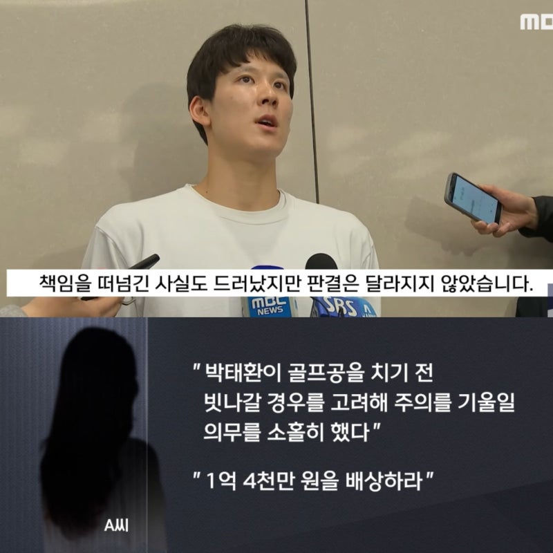 박태환 골프공 사건 1억 4천만원 민사소송 원고 패소로 결론 판결문 내용 ft. 바꿔치기
