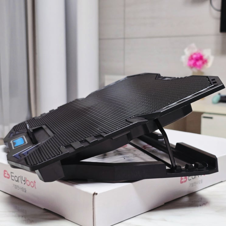  노트북쿨러 얼리봇 태풍 K8 LG그램 발열예방
