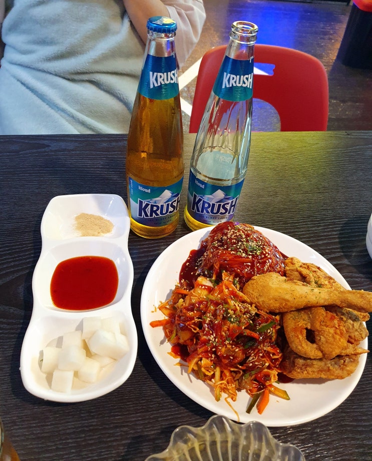  대전 태평동 맛집 을찌로가맥 크러시 맥주와 치킨 골뱅이