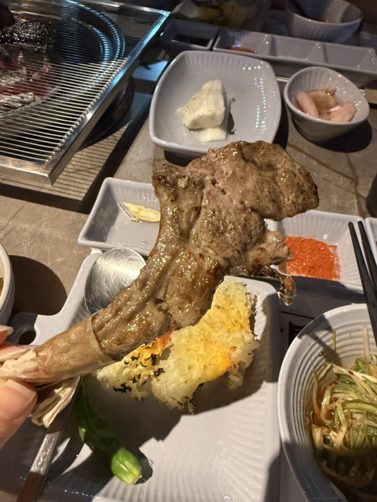  한남동 양고기 맛집 공간양 후기 | 프렌치렉, 온면, 표고버섯가지탕수