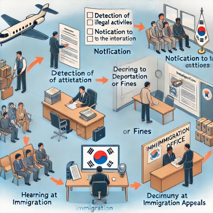  출입국 사범심사 및 범칙금 등