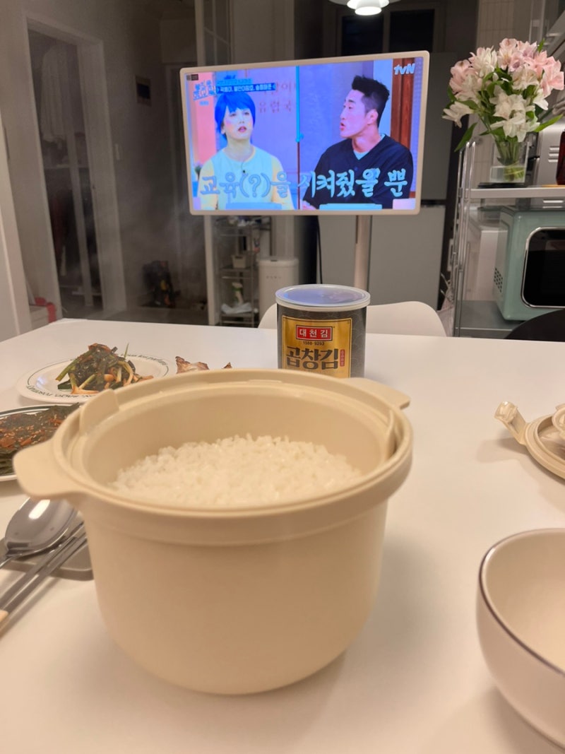 칼로볼 저당밥 전자레인지 밥해먹기 / 고구마 쪄먹기