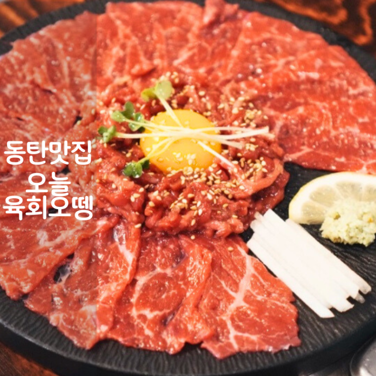  동탄 11자상가 술집 오늘육회오뗑 육회 육사시미 꼬치어묵