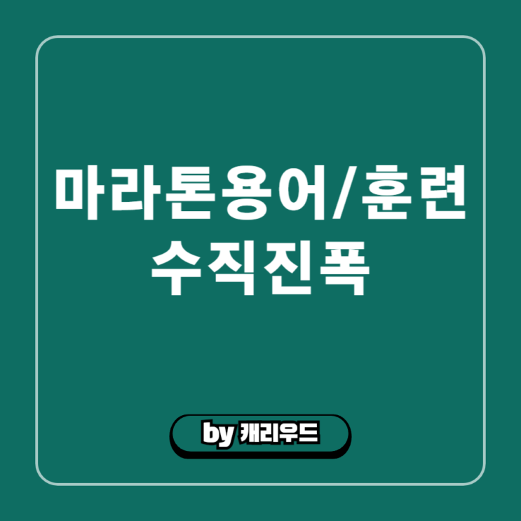  러닝 마라톤 달리기 삼성 헬스 워치 수직 진폭 뜻 수치 훈련 방법