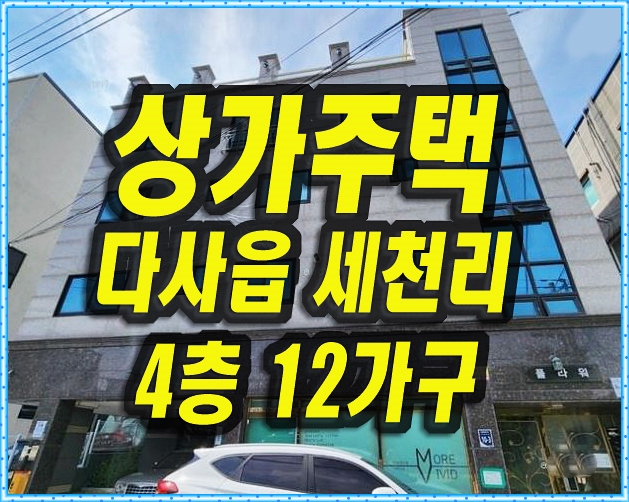  달성군 다사읍 세천리 다가구 상가 주택 경매 4층 12가구