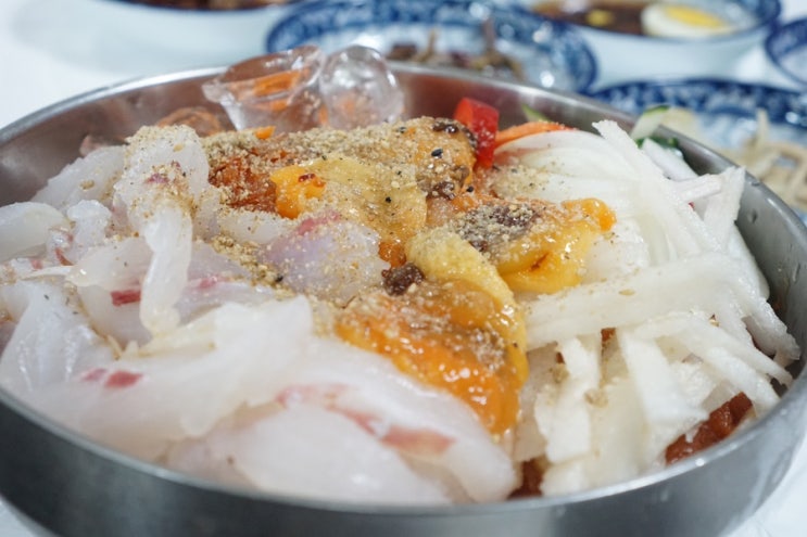  부안격포맛집 신선한 물회는 모자게장