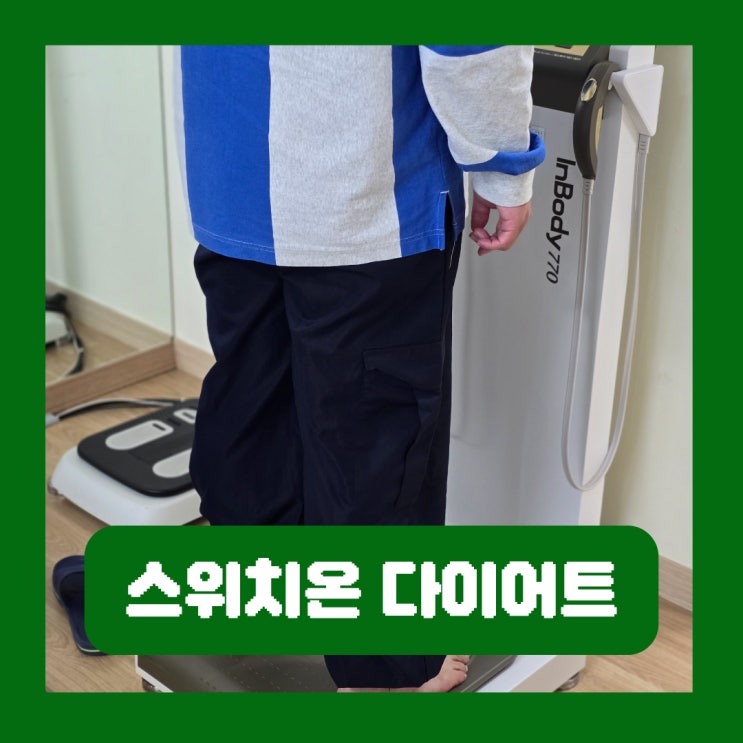  스위치온 다이어트 2주차 체지방량 근육량 인바디 비교 식단 운동