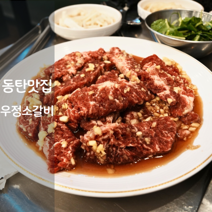  동탄호수공원 맛집 고기집 영삼이네 우정소갈비 소갈비살 구이