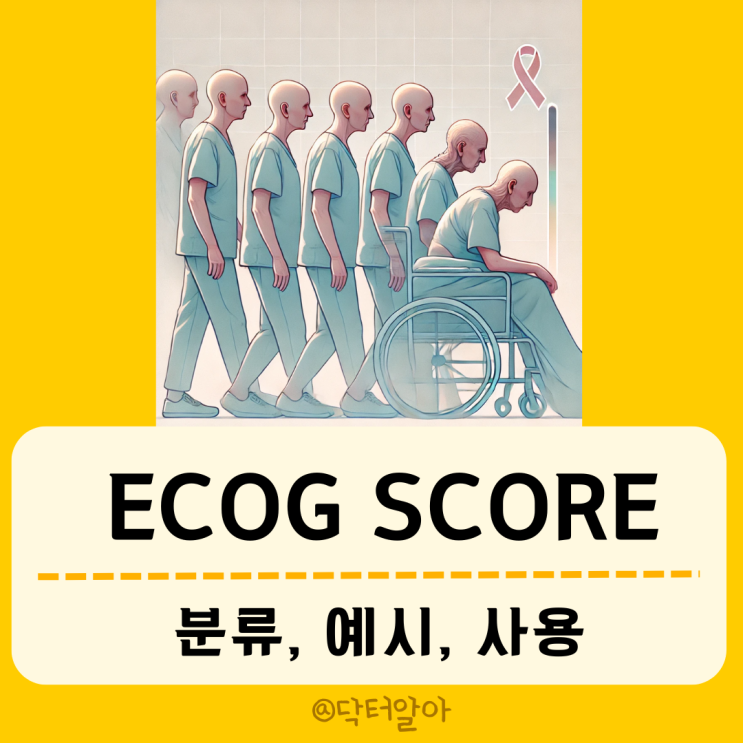  ECOG 점수(ECOG performance Score)의 분류, 예시, 사용