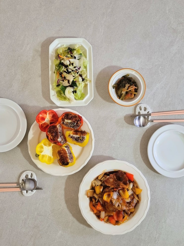  주말, 공휴일에 하루 두 끼 차려먹는 맞벌이 신혼부부 집밥 식단, 집밥반찬 추천