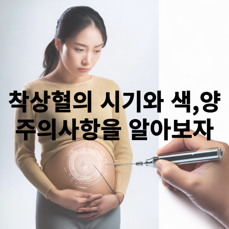  착상혈 시기 및 양에 대해서 알아보자