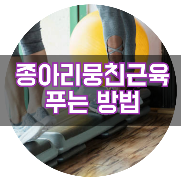 종아리 뭉친 근육 푸는 방법