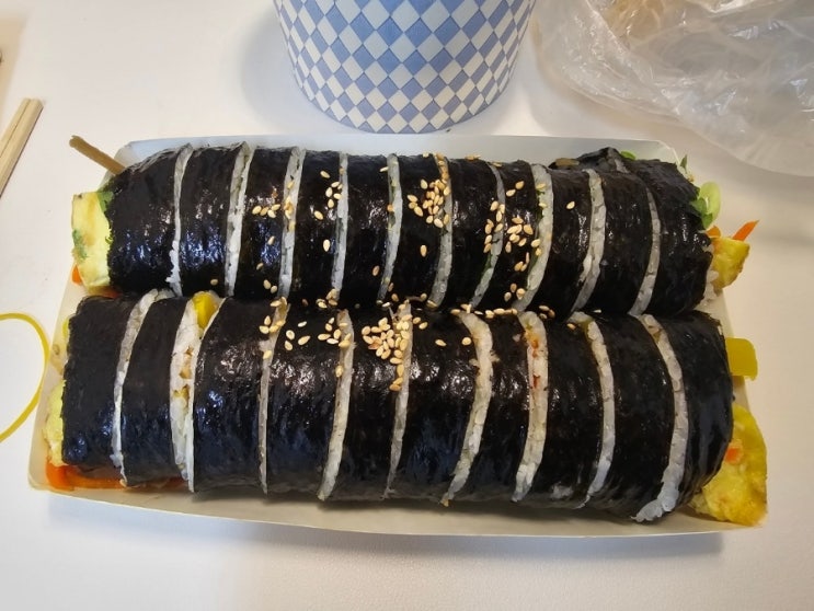  충북 옥천 김밥 맛집 [엄마손분식] 가격 착하고 진짜 맛있음.