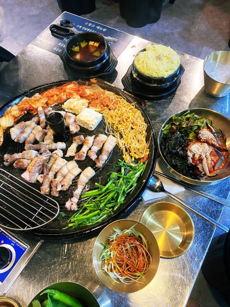  [숭의동 삼겹살 맛집] 맛난 삼겹살과 양념게장 국수 <솥창고>
