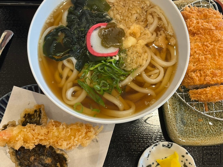  대전 도안 오타 자가제면 우동과 로스카츠 찐맛집