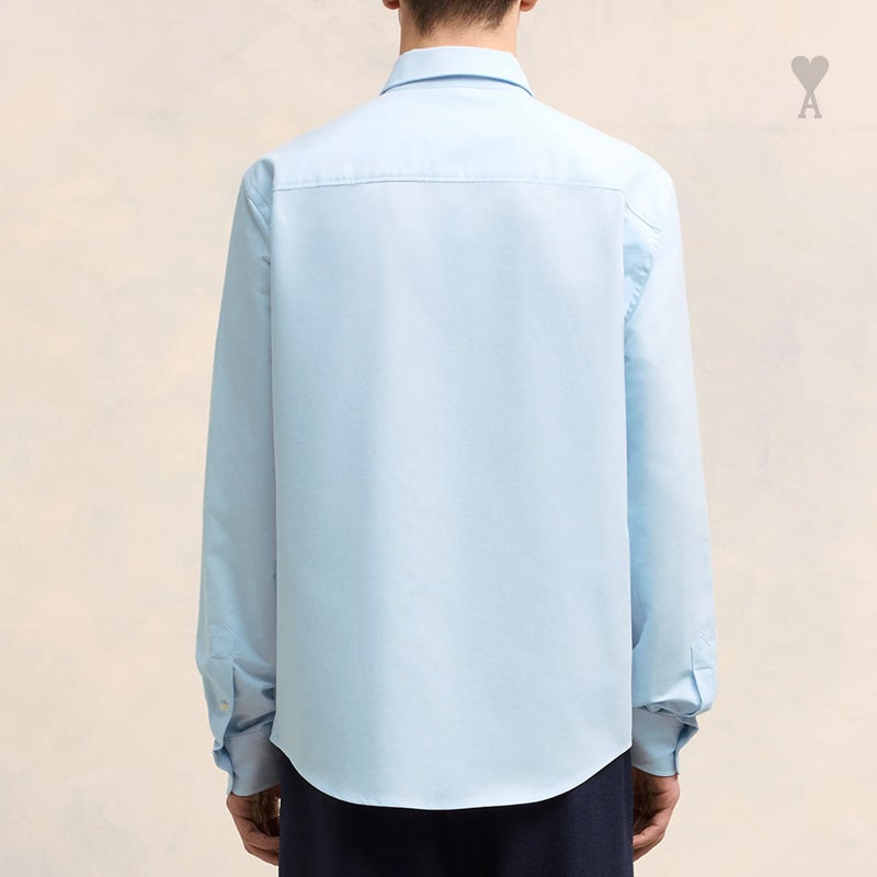 아미 OXFORD 버튼 다운 체인 스티치 로고 셔츠 SB