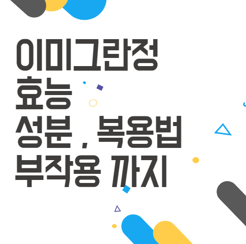 이미그란정 50mg 편두통 통증 완화의 모든 것! 효능, 성분, 복용법, 부작용까지 자세히 알아보니 이미그란정 50mg 편두통 통증 완화의 모든 것! 효능, 성분, 복용법, 부작용까지 자세히 알아보니