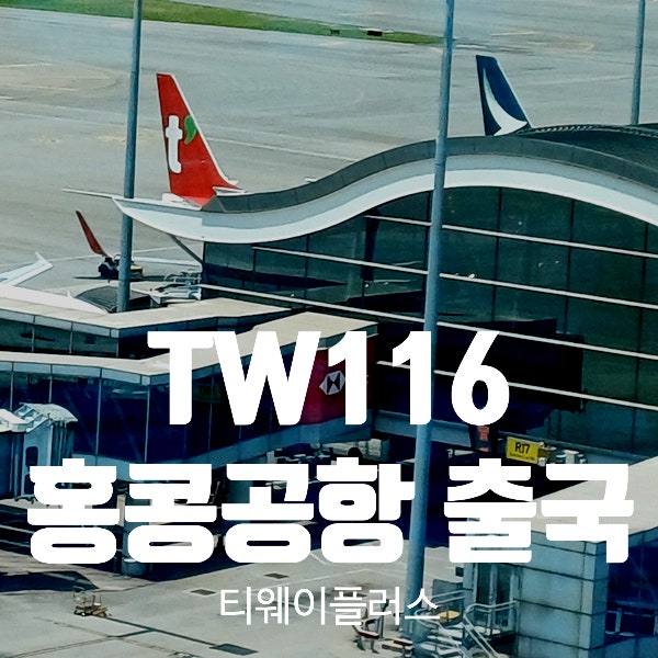  TW116. 티웨이 홍콩공항 출국. 디즈니랜드굿즈 Tip