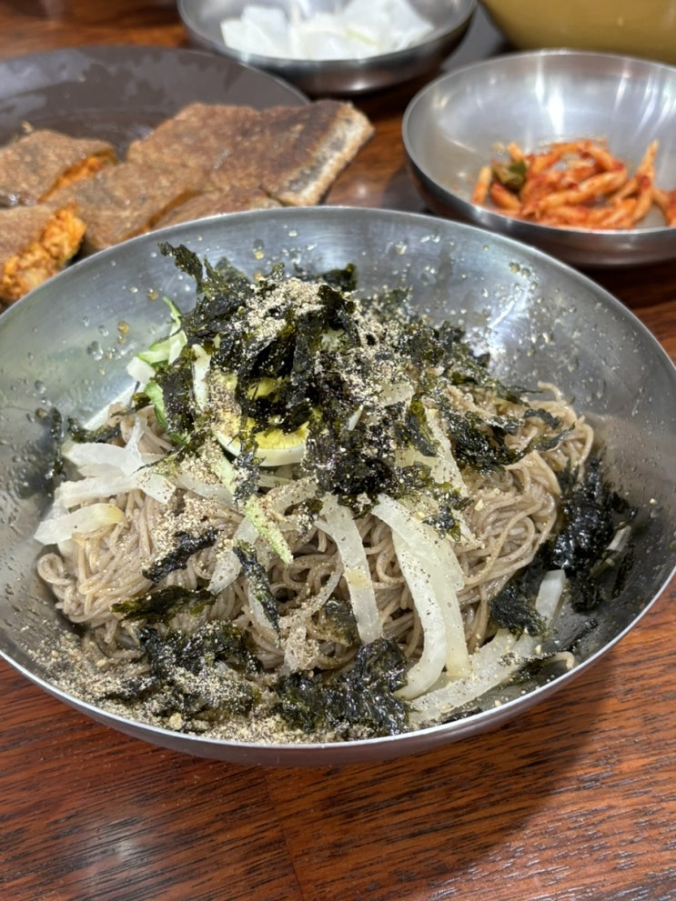  양양 들깨막국수 맛집 내돈내산 후기, 범바우막국수 양양본점