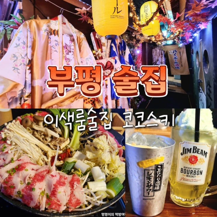  부평 테마의거리 이색 룸술집 코코스키 이자카야
