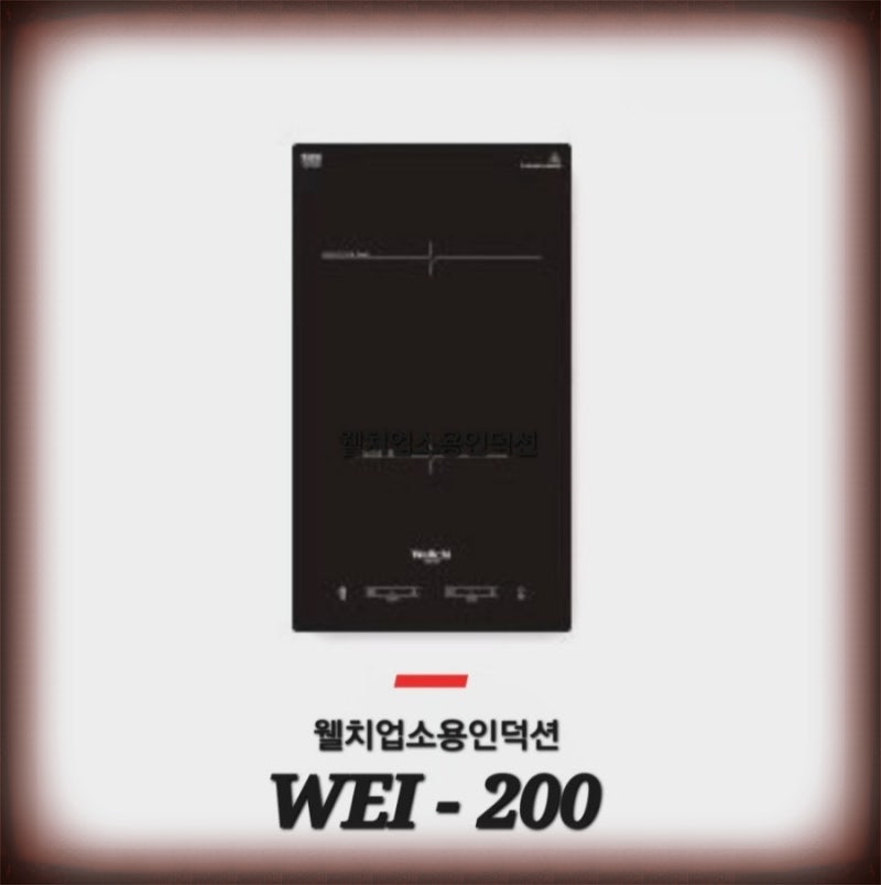 웰치 업소용 인덕션 2구 빌트인 WEI-200 스마트한 주방의 시작
