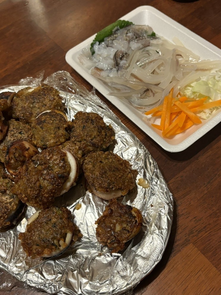  가성비 최고 양양 회포장 추천 누룽지 오징어 순대 맛집, 양양바다