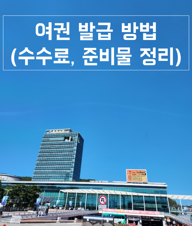 용인시청 여권 발급 방법 정리 | 소요시간, 준비물, 수수료
