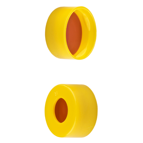  [플라스틱] 11mm 옐로우 스냅 캡 11mm Yellow Snap Cap