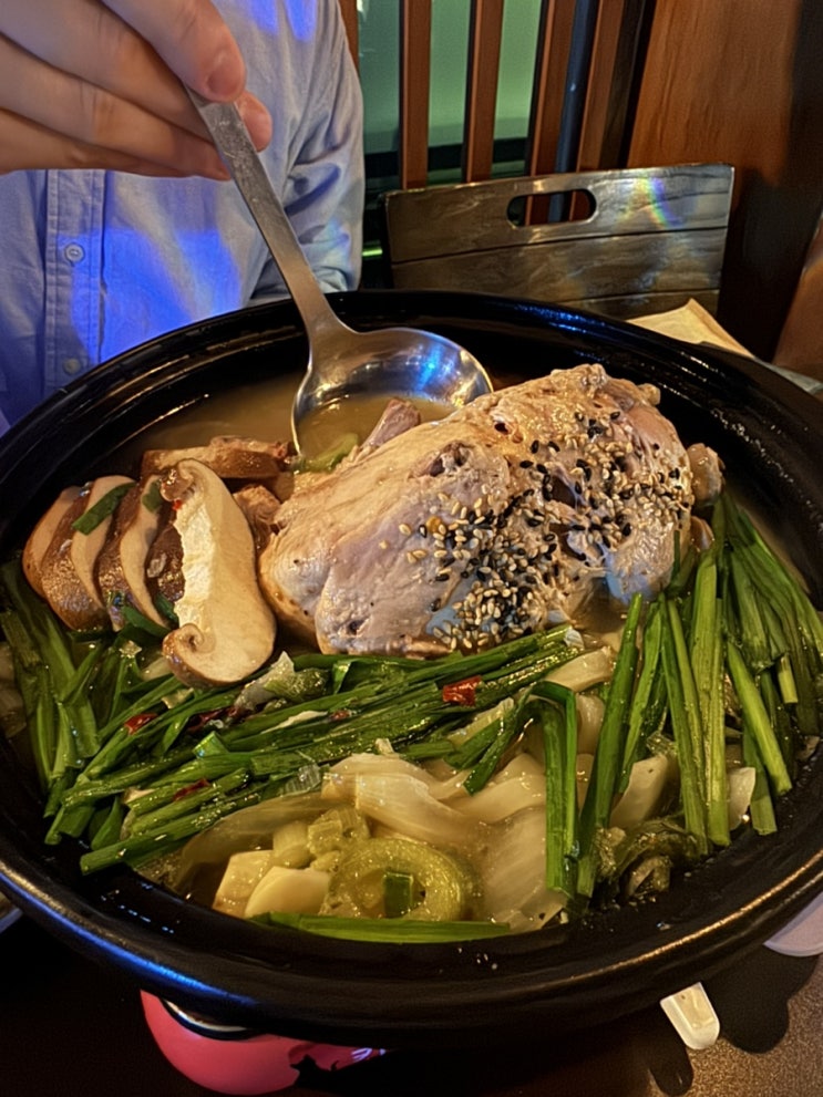  광주 분위기 좋은 술집 닭 칼국수 추천, 정류장 쌍촌점