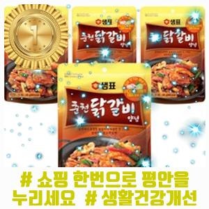 (≧∀≦) 샘표 춘천닭갈비 양념소스, 180g, 4개 (ʘ‿ʘ)