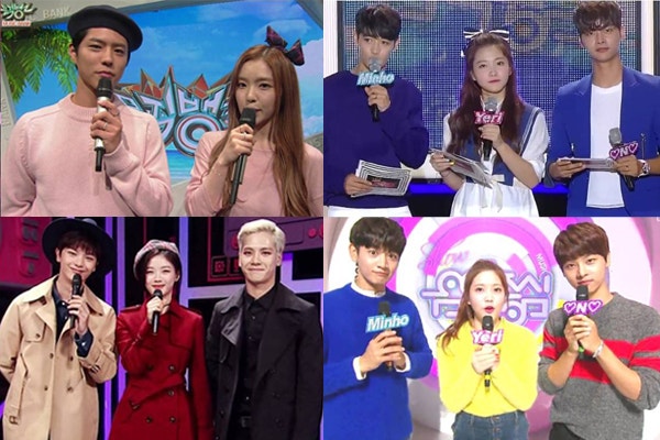 역대 음악방송 주요 mc 계보 (3사 방송국 등)