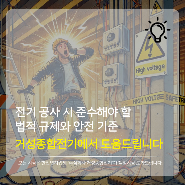  전기공사 시 준수해야 할 법적 규제와 안전 기준 알려드립니다.