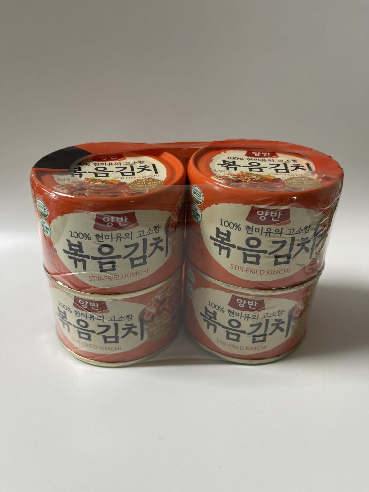  동원에서 나온 캔으로 된 양반 볶은 김치