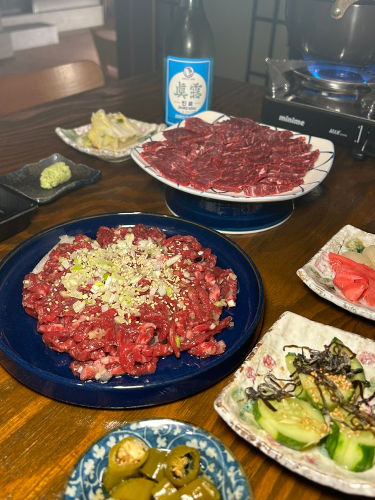  울산 삼산 육회 뭉티기 생고기 맛집 금화