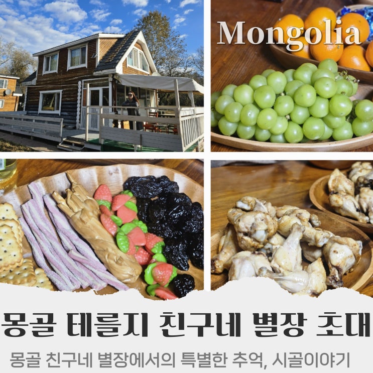  몽골 여행 테를지 친구네 별장 방문