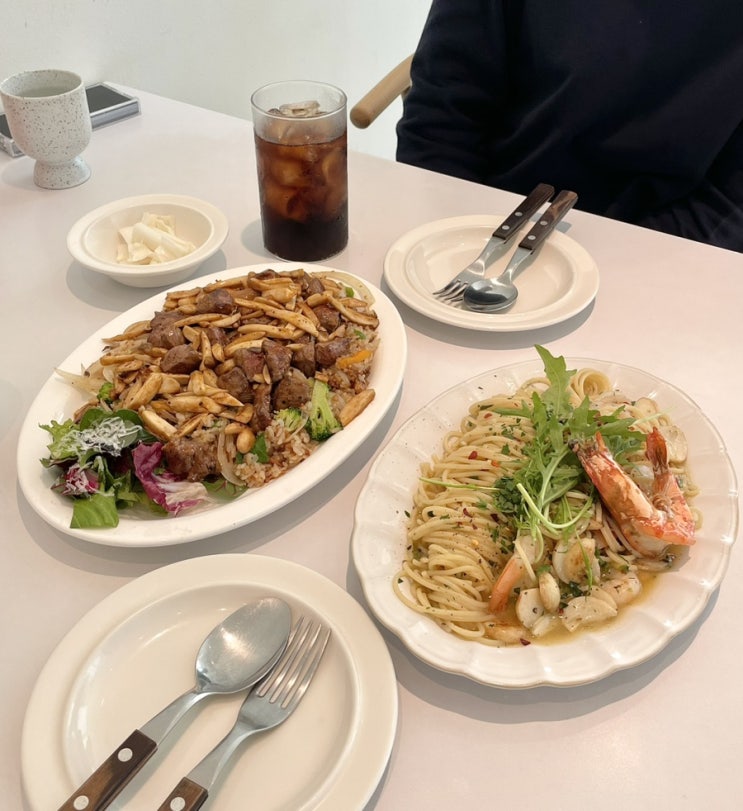  평택 동삭동 마실나드리 브런치, 파스타, 부채살 스테이크 라이스 내돈내산 재방문 맛집
