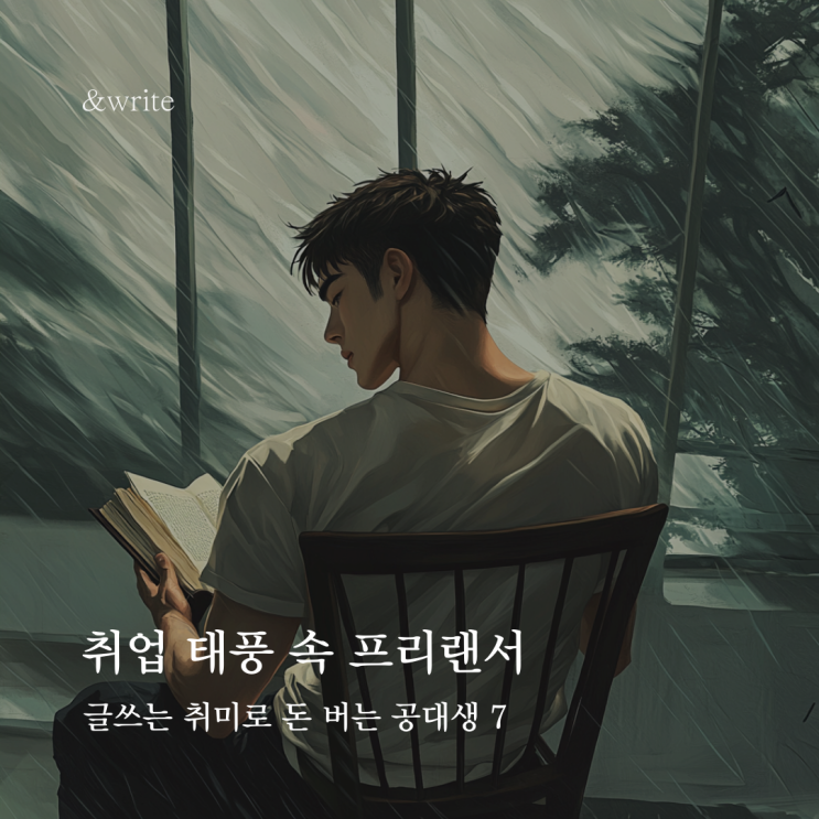  취업 태풍 속 프리랜서 : 글쓰는 취미로 돈 버는 공대생 7