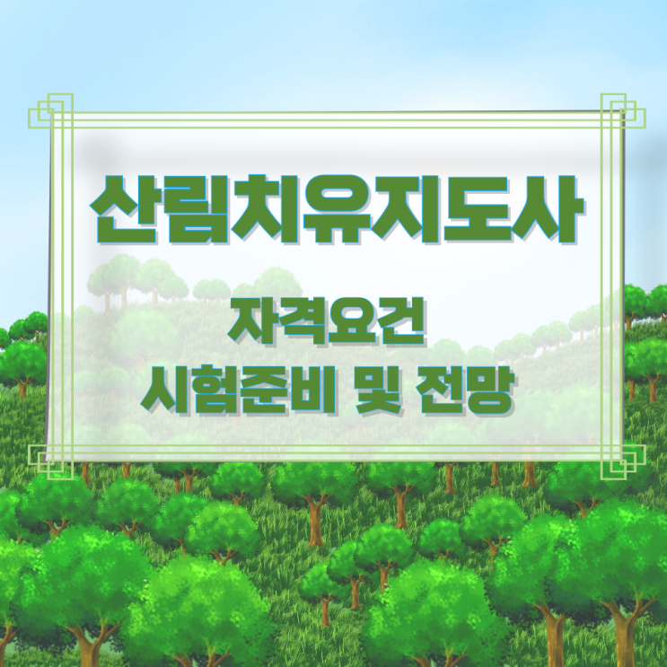 산림치유지도사 자격요건과 시험준비 및 전망 산림치유지도사 자격요건과 시험준비 및 전망