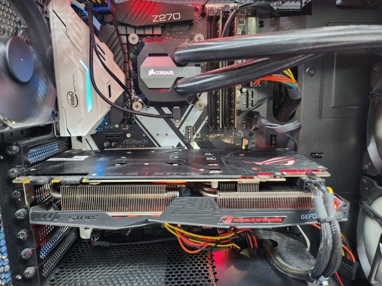  도안동컴퓨터수리 대전 도안동고객님의 조립컴퓨터수리 신호없음 증상  Z270 메인보드 교체 작업