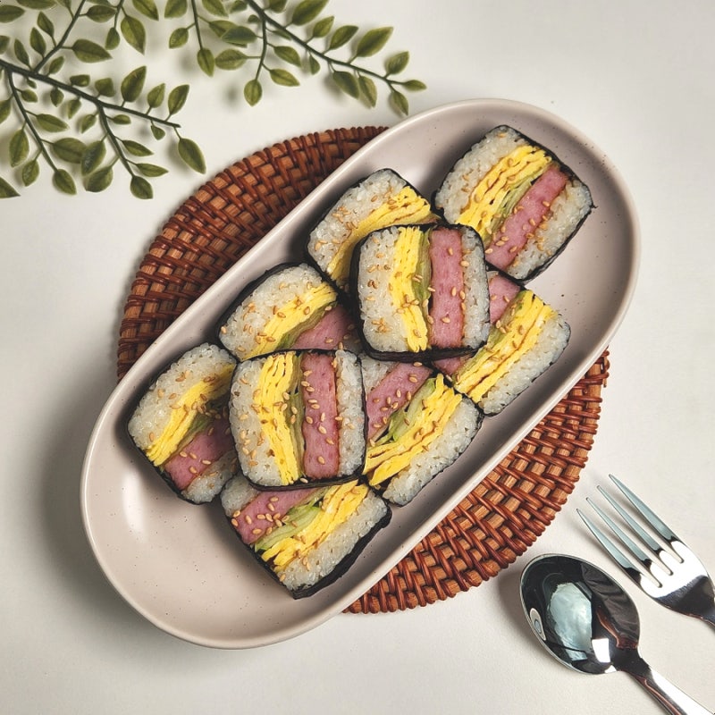 다이소 무스비틀 무스비김밥 레시피 스모크햄 요리