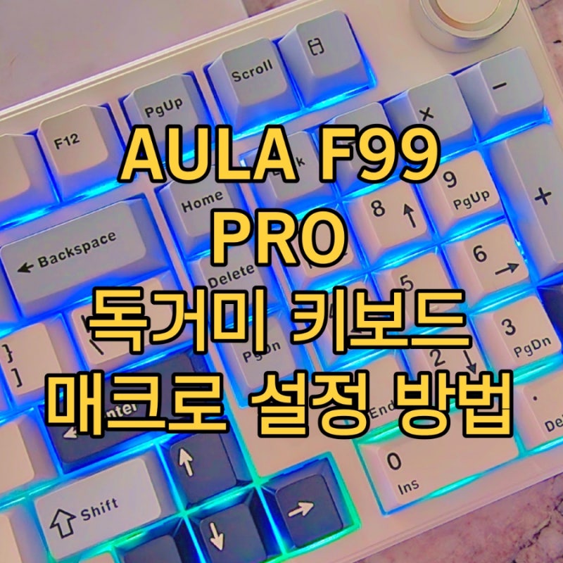 AULA F99 pro 독거미 키보드 매크로 설정 방법(전용 프로그램 사용) : 네이버 블로그