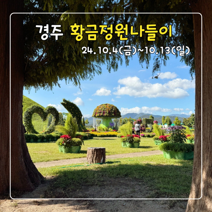  황남동고분군 황금정원나들이 포토존이 가득
