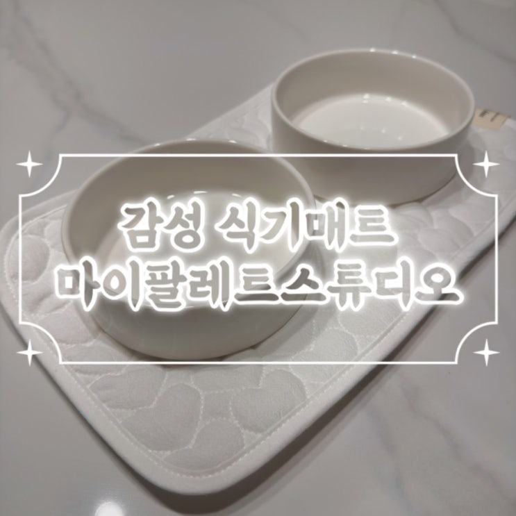  반려동물 식기매트 반려인 선물로 추천!/ 마이팔레트스튜디오 테이블매트