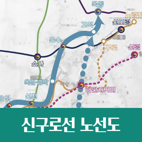  신구로선 예상 노선도, 개봉역 & 옥길역 위치는?