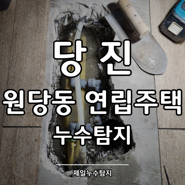  당진누수탐지 원당동 연립주택