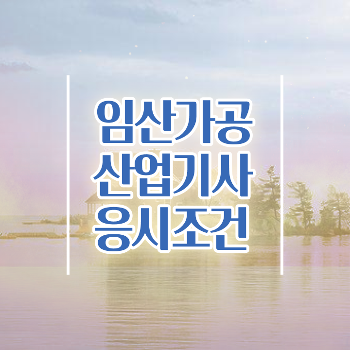  임산가공산업기사 전망 임산가공산업기사 취득자격 온라인으로 편하게 준비한 팁