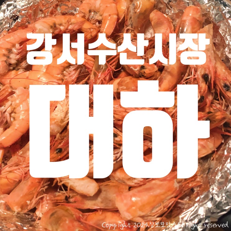  가을 제철 대하의 맛 | 강서 수산시장 | 대하 1kg 가격 | 집에서 소금구이, 매콤버터 새우머리구이