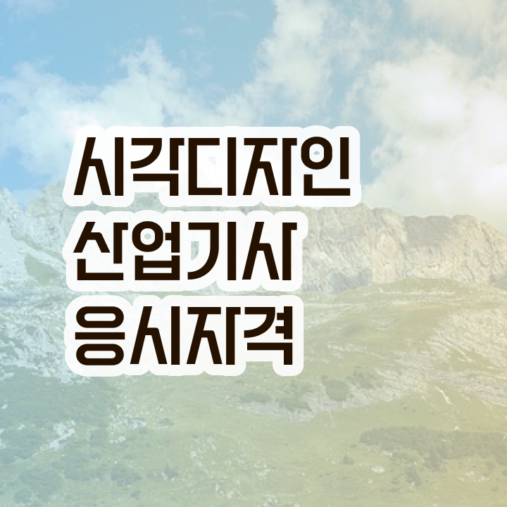  시각디자인산업기사 취득자격 인강만 듣고 쉽고 빠르게 준비한 후기